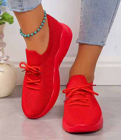 Tênis Feminino Casual Confortável Knit | Mila