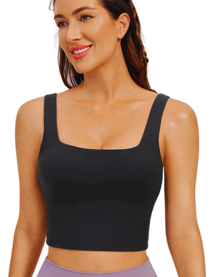 Top Cropped Alça Larga Casimira - Elegância e conforto em uma única peça.