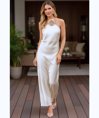 Comprar Vestido Longo de Cetim Elegante para Festas e Casamentos Dia e Convidadas barato em promoção ZARA