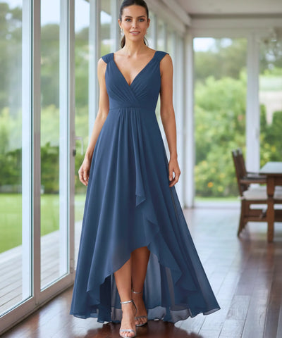 Comprar Vestido Longo de Festa com Fenda e Caimento Elegante para madrinhas, casamento convidadas e formandas em promoção KOJI STORE