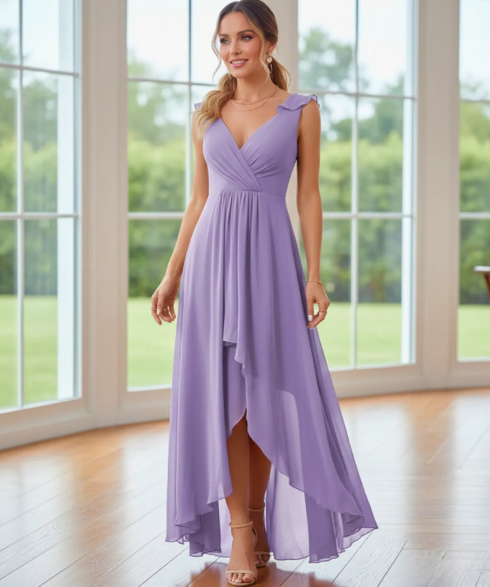 Comprar Vestido Longo de Festa com Fenda e Caimento Elegante para madrinhas, casamento convidadas e formandas em promoção KOJI STORE