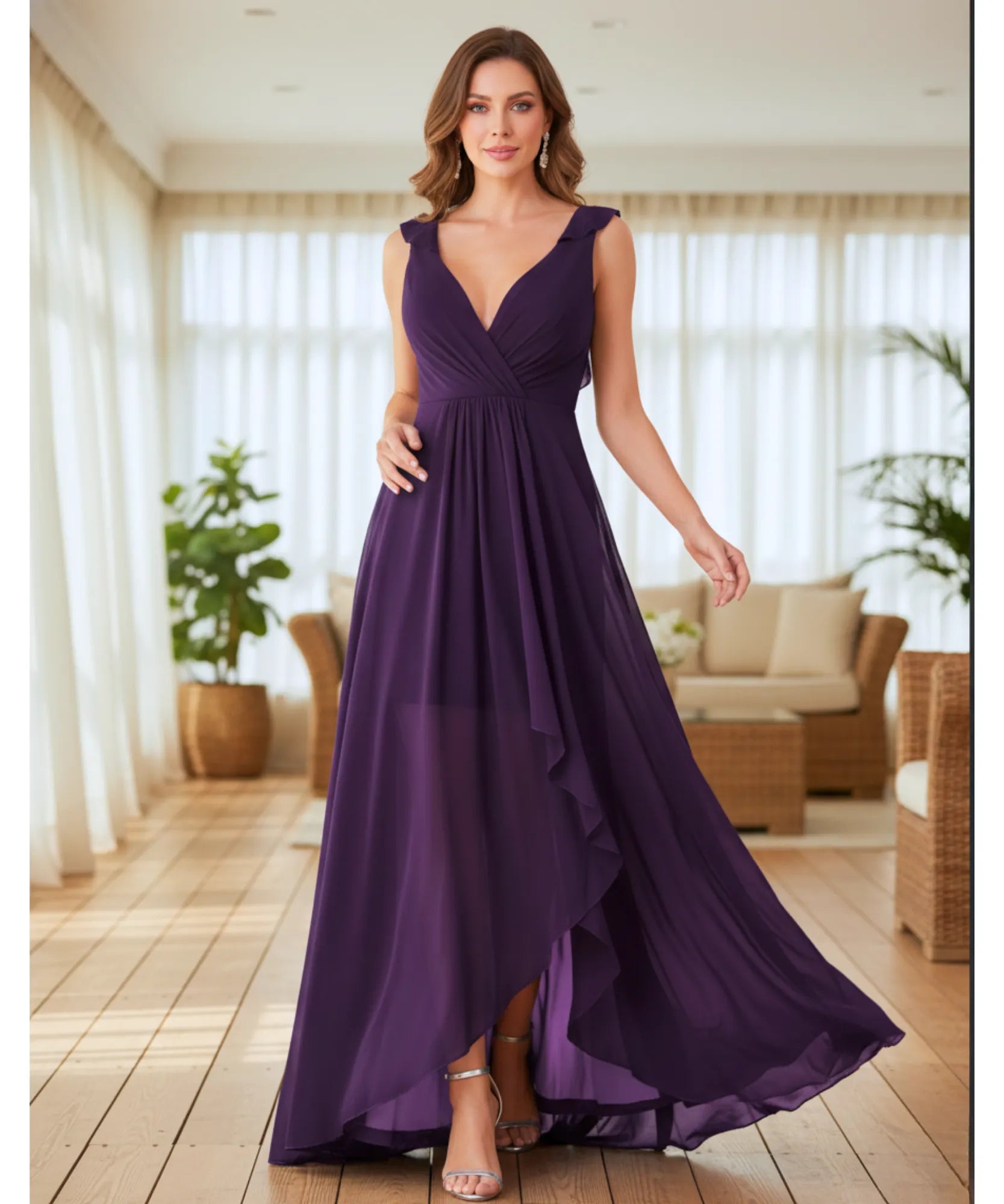 Comprar Vestido Longo de Festa com Fenda e Caimento Elegante para madrinhas, casamento convidadas e formandas em promoção KOJI STORE