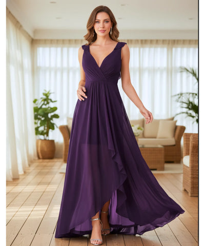 Comprar Vestido Longo de Festa com Fenda e Caimento Elegante para madrinhas, casamento convidadas e formandas em promoção KOJI STORE