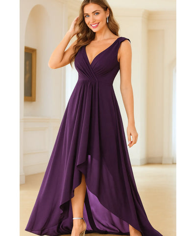 Vestido Longo de Festa com Fenda para Madrinhas  | Jun