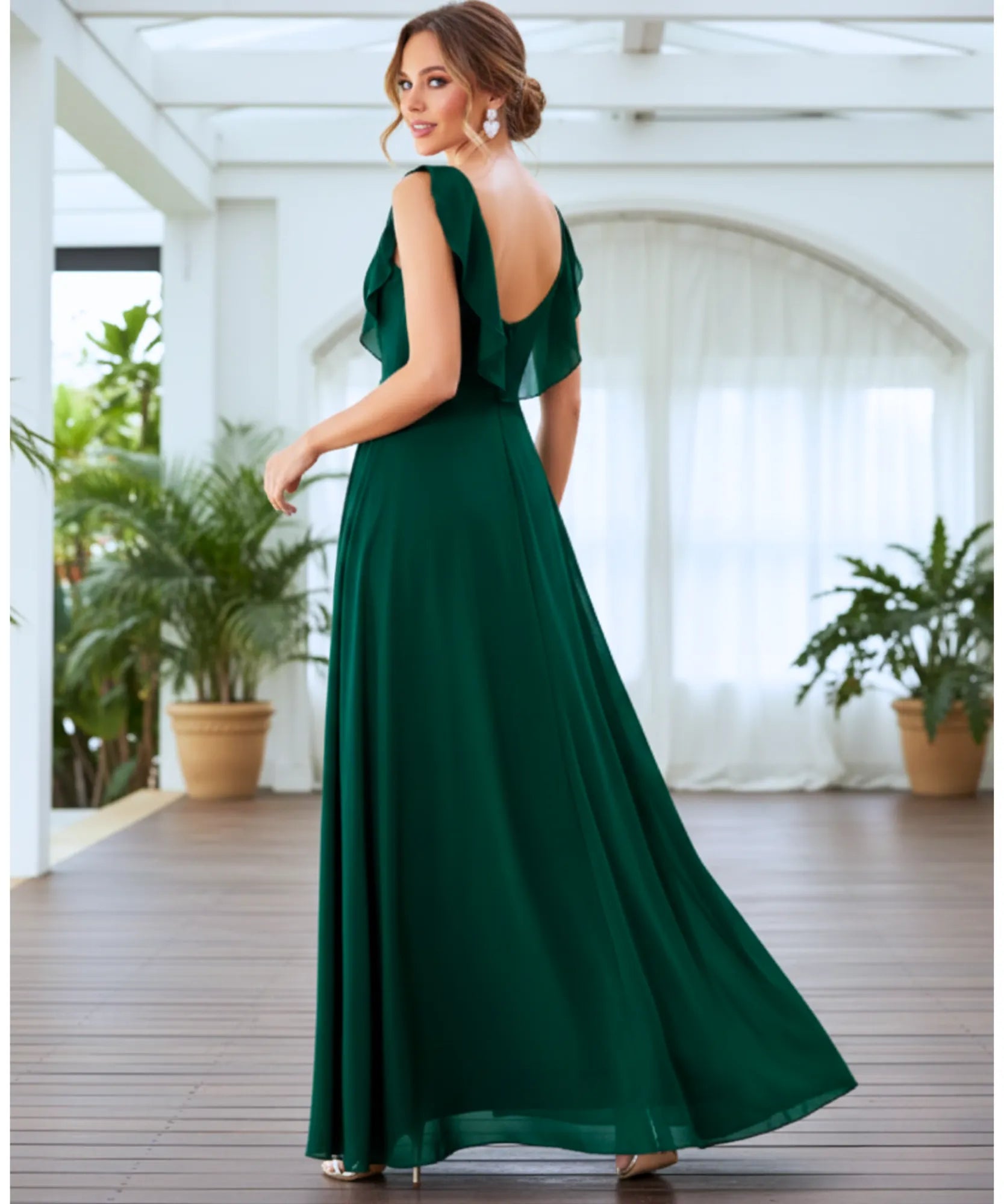 Comprar Vestido Longo de Festa com Fenda e Caimento Elegante para madrinhas, casamento convidadas e formandas em promoção KOJI STORE