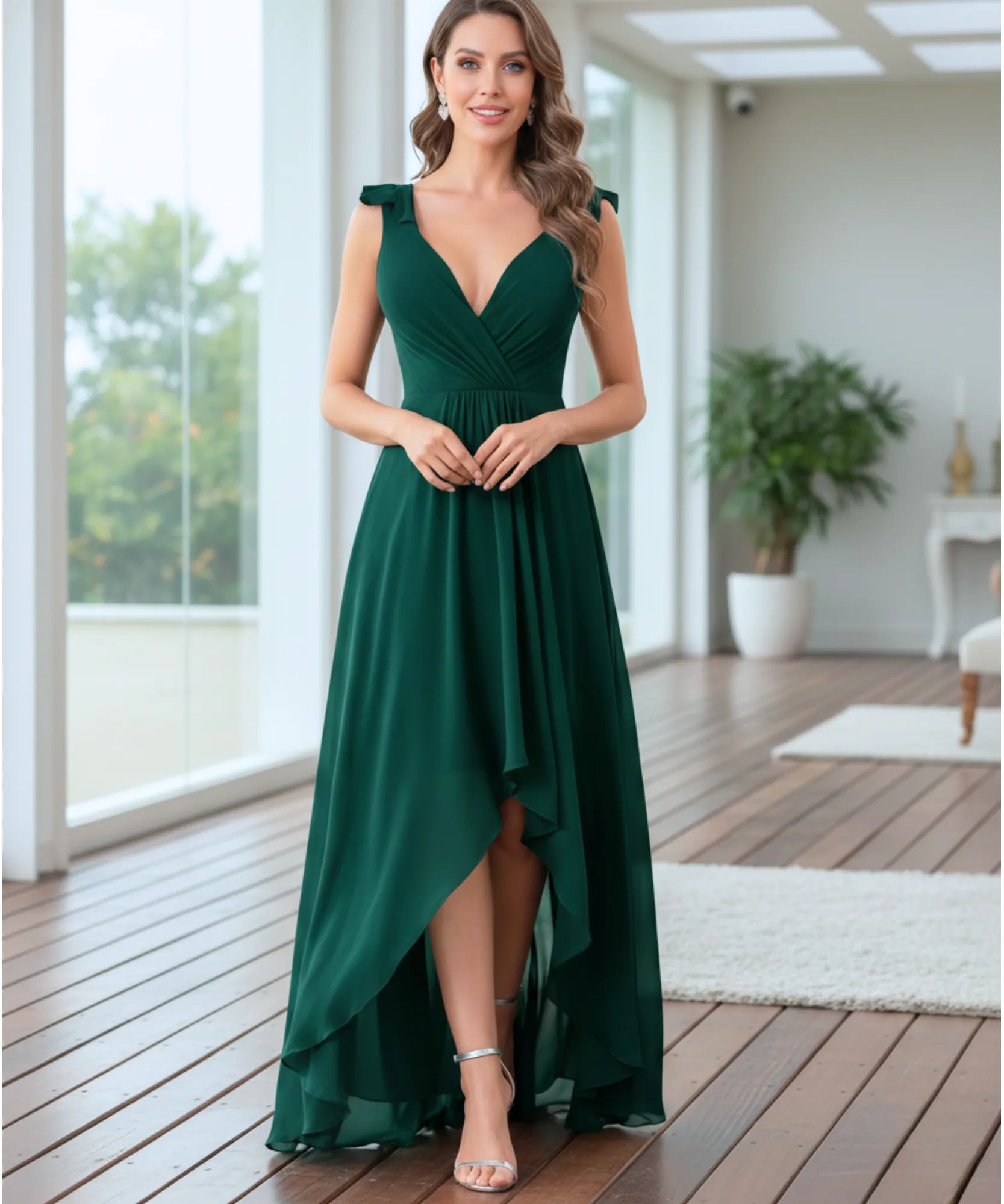 Comprar Vestido Longo de Festa com Fenda e Caimento Elegante para madrinhas, casamento convidadas e formandas em promoção KOJI STORE