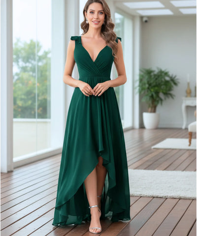 Comprar Vestido Longo de Festa com Fenda e Caimento Elegante para madrinhas, casamento convidadas e formandas em promoção KOJI STORE