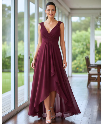 Comprar Vestido Longo de Festa com Fenda e Caimento Elegante para madrinhas, casamento convidadas e formandas em promoção KOJI STORE