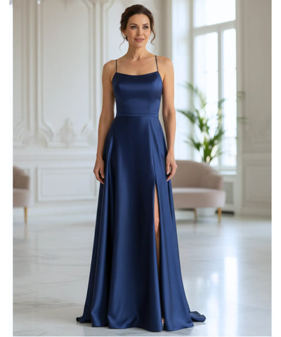Comprar Vestido Longo Cetim Elegante para Casamento e Formatura ANELLIMN
