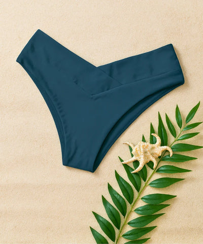 Alt-text: Comprar biquíni hot pant feminino cintura alta com sustentação modeladora em poliamida para praia e piscina barato em promoção