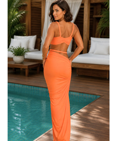 Comprar Biquíni Top com Canga Saída de Praia longa barato ou em promoção