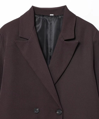 Comprar blazer feminino de alfaiataria forrado marrom em promoção Anellimn