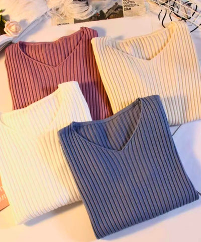 Blusa De Tricot Feminina Canelada Manga Longa | Juli