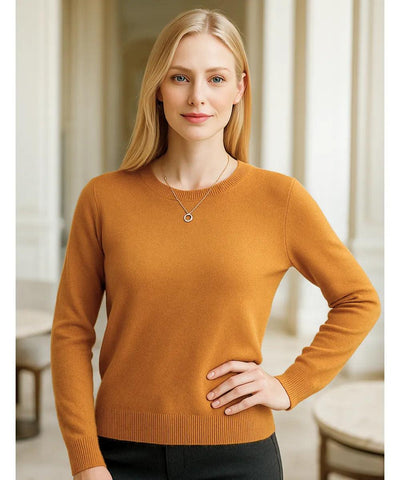 Blusa Feminina de Malha de Lã com Cashmere Manga Longa | Kalif