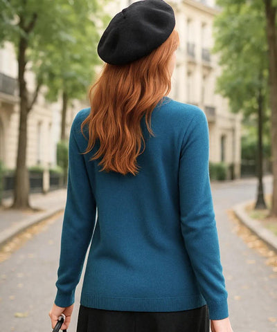 Blusa Feminina de Malha de Lã com Cashmere Manga Longa | Kalif
