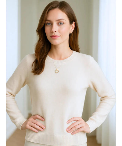 Blusa Feminina de Malha de Lã com Cashmere Manga Longa | Kalif