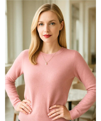Blusa Feminina de Malha de Lã com Cashmere Manga Longa | Kalif