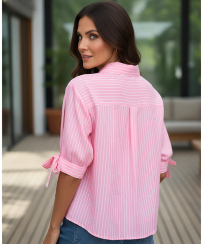 Blusa Feminina Manga Longa Laço Elegante Casual Verão | Uliel