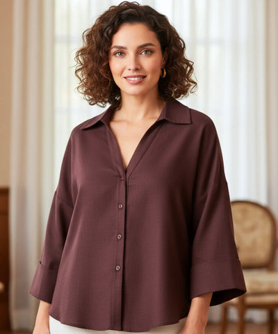 Blusa Feminina Manga Longa Elegante Premium | Alessia