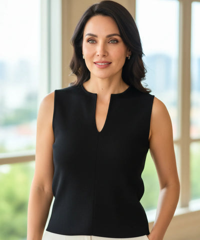 Comprar blusa feminina regata cinza canelada viscose elegante trabalho social barato em promoção ZARA