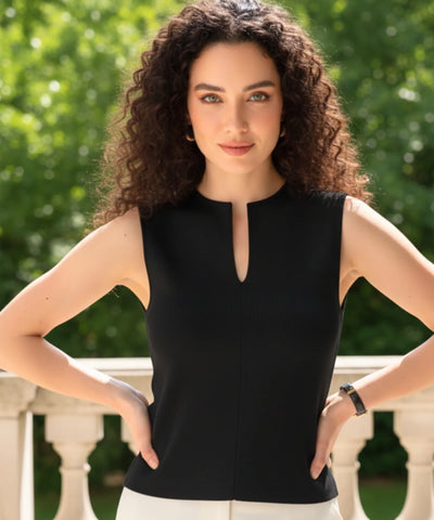 Blusa Feminina Regata Canelada Viscose Elegante | Kniie
