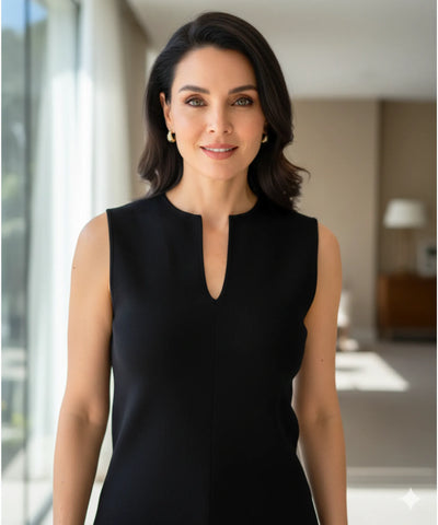 Comprar blusa feminina regata preto canelada viscose elegante trabalho social barato em promoção ZARA