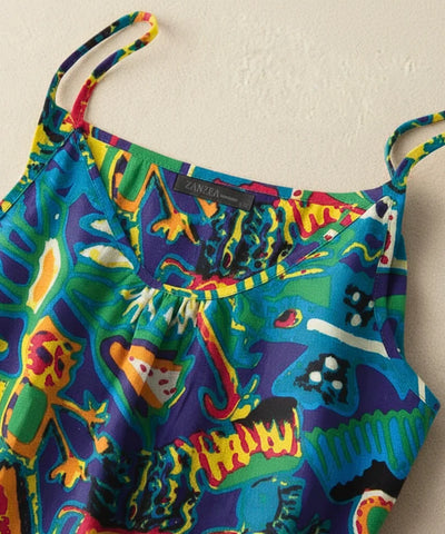 Comprar blusa feminina regata estampada com alças em algodão leve fluida para verão e casual em promoção