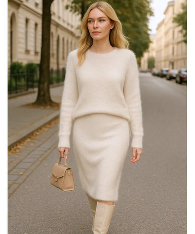 Blusa Feminina de Tricot Cashmere Grossa Elegante | Sofih