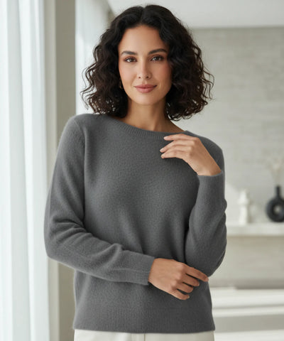 Blusa Feminina de Tricot Cashmere Grossa Elegante | Sofih