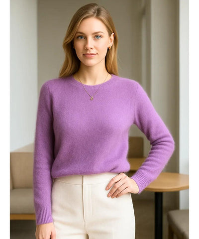 Blusa Feminina de Tricot Cashmere Grossa Elegante | Sofih