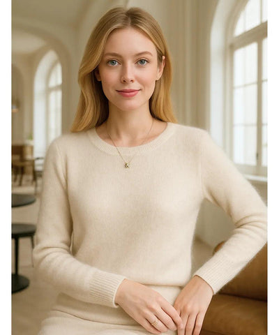 Blusa Feminina de Tricot Cashmere Grossa Elegante | Sofih