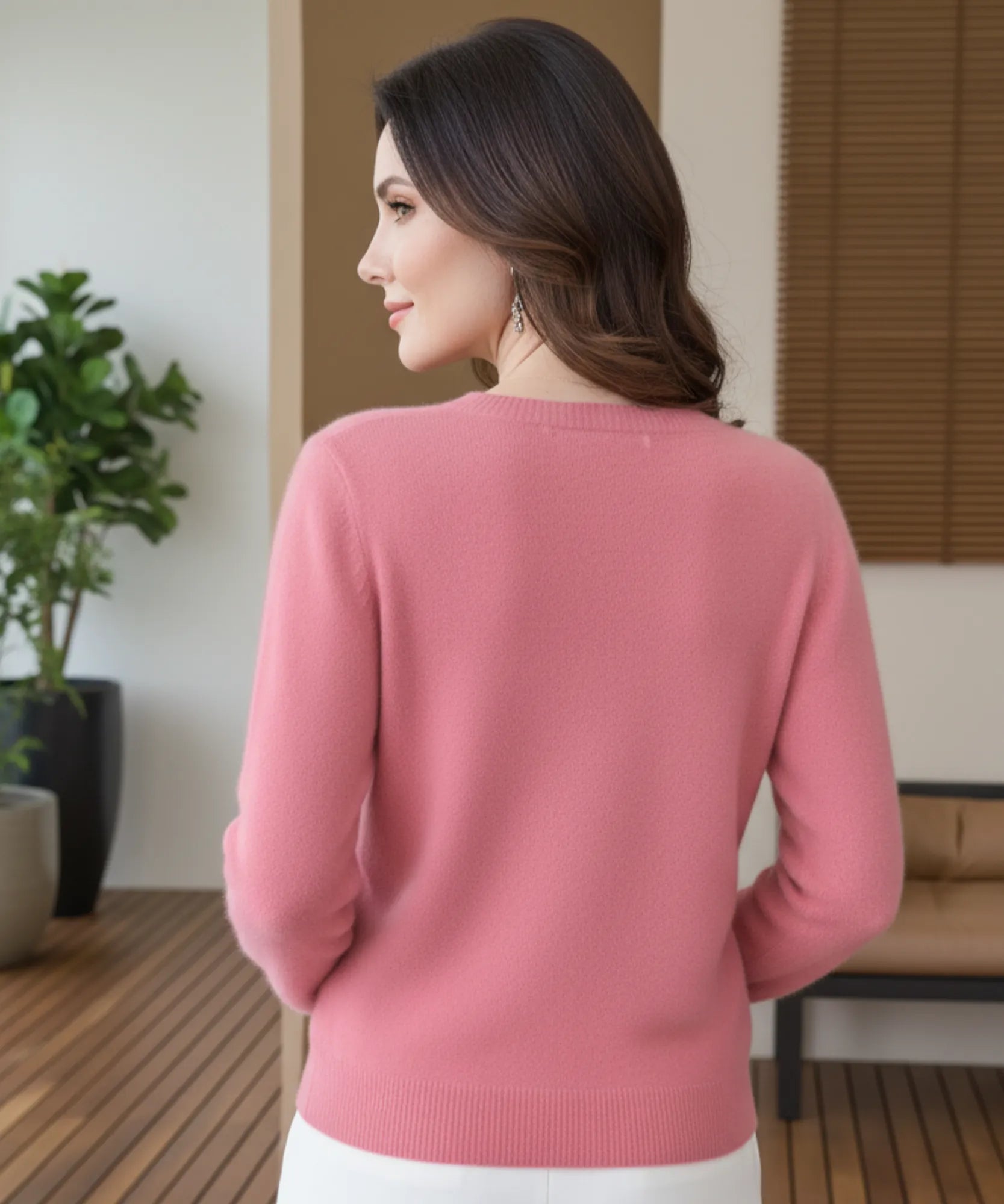 Comprar blusa feminina de tricot cashmere grossa elegante com tecido térmico barato ZARA
