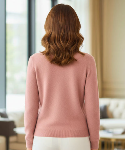 Comprar blusa feminina de tricot cashmere grossa elegante com tecido térmico barato ZARA
