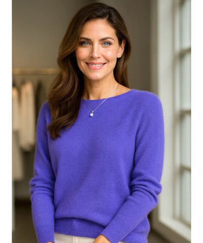 Blusa Feminina de Tricot Cashmere Grossa Elegante | Sofih