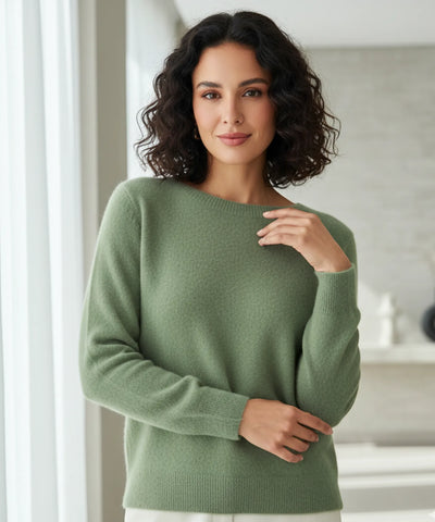 Blusa Feminina de Tricot Cashmere Grossa Elegante | Sofih