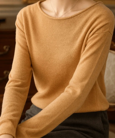 Comprar blusa feminina tricot manga longa elegante confortável trabalho casual barato promoção zara