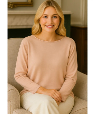 Comprar blusa feminina tricot manga longa elegante confortável trabalho casual barato promoção zara