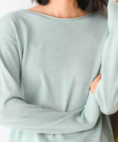 Blusa Feminina Tricot Elegante Manga Longa Básica | Olive