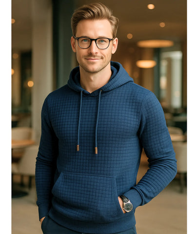 Comprar blusa masculina capuz moletom aztexturizado inverno casual moderno premium em promoção ZARAl 