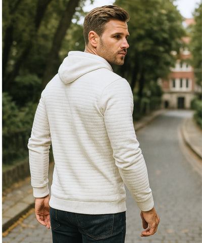 Blusa Masculina Capuz Moletom Texturizado Inverno  | Hood