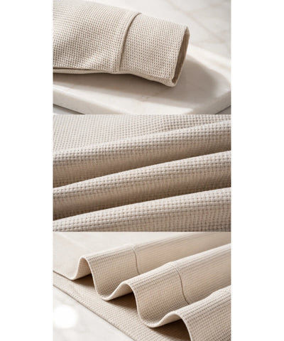 Comprar blusa masculina manga longa em malha waffle, confortável e com caimento impecável para looks casuais e modernos em promoção ANELLIMN
