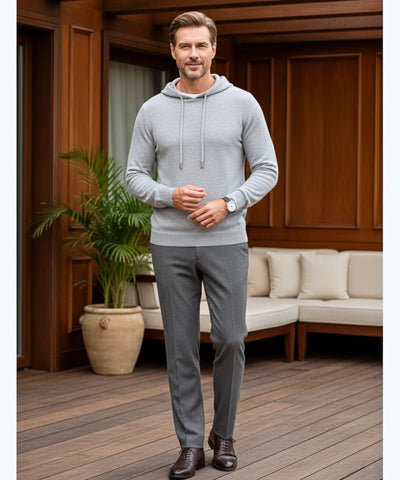 Comprar blusa masculina tricot capuz algodão confortável inverno casual moderna em promoção ZARA