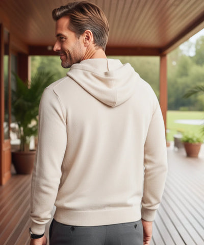 Comprar blusa masculina tricot capuz algodão confortável inverno casual moderna em promoção ZARA