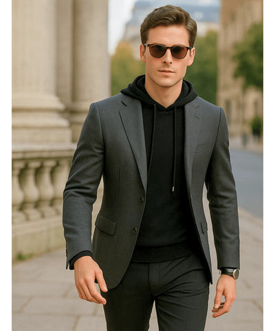 Blusa Masculina Tricot Capuz Confortável Inverno Elegante | Petrick
