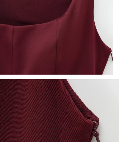 Comprar blusa peplum feminina vinho detalhe do acabamento em promoção Anellimn