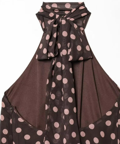 Comprar blusa poá feminina tecido chiffon em promoção Anellimn