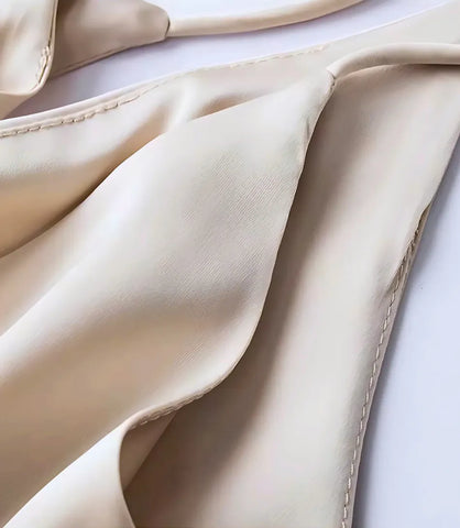 Blusa Regata Feminina de Cetim Social Elegante | Viamor