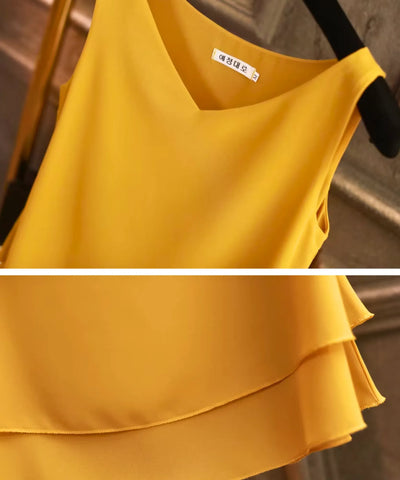 Blusa Regata Feminina Soltinha em Camadas Elegante | Lily