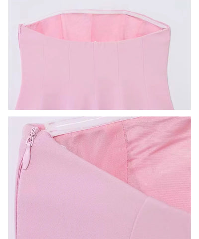 Comprar blusa tomara que caia peplum feminina alfaiataria justa básica elegante social verão festa em promoção ANELLIMN