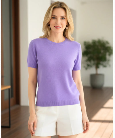 Blusa Tricot Feminina Gola Redonda Básica Elegante | Danda